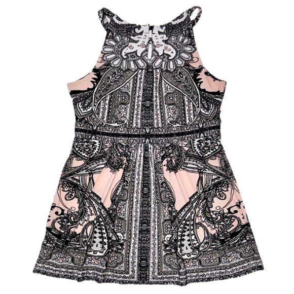 INC International Concepts Halter Top Pink Black Paisley Print S - Picture 5 of 8